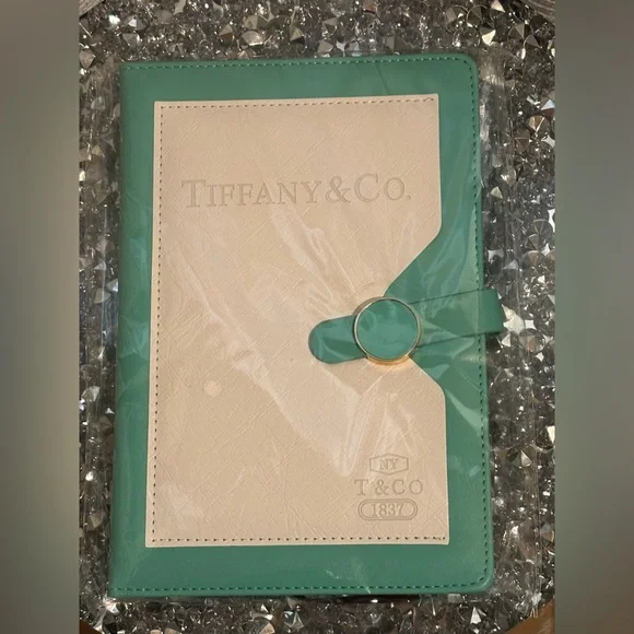 🔷🔹Tiffany & Co. Cream and Green Leather Accessory - Picture 1 of 13